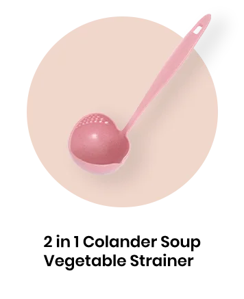 2 in 1 Colander Soup Vegetable Strainer
