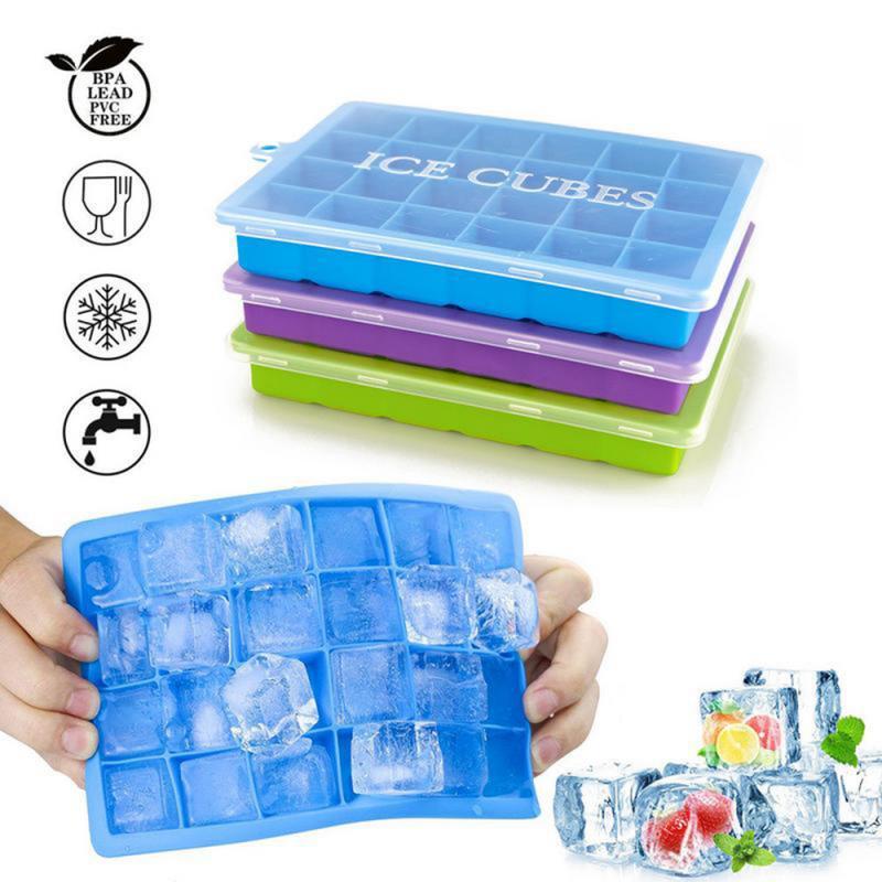 Silicon Ice Cube Tray With Lid