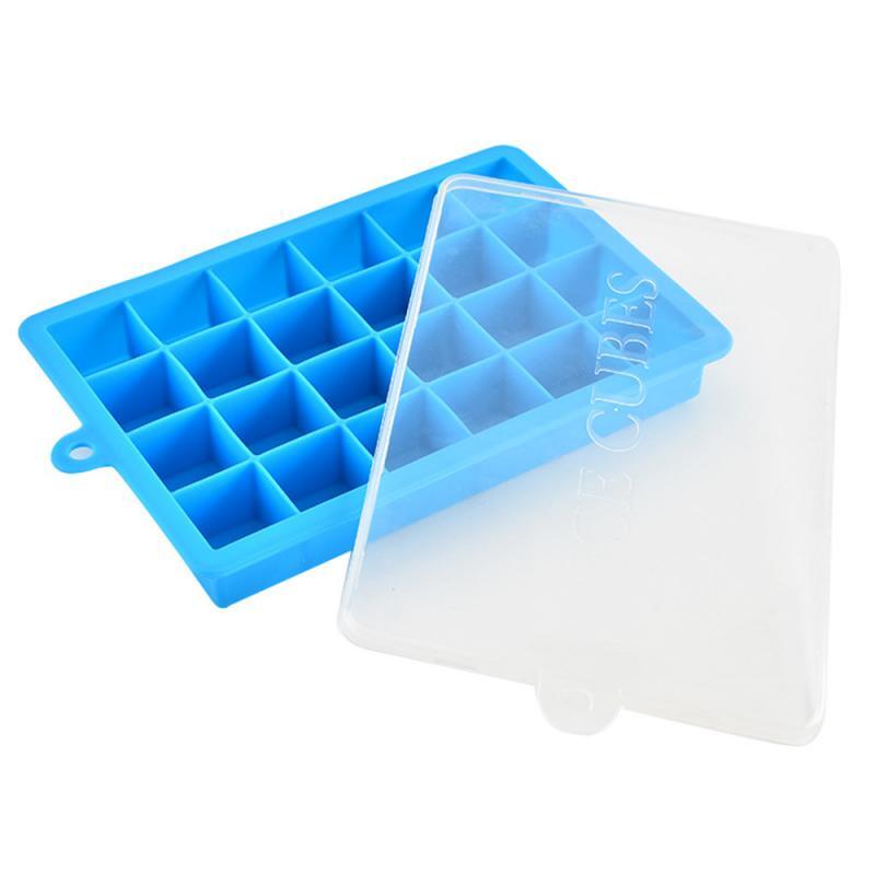 Silicon Ice Cube Tray With Lid