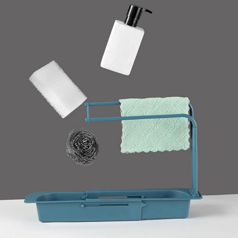 Sink Rack Expandable Storage Drain Basket