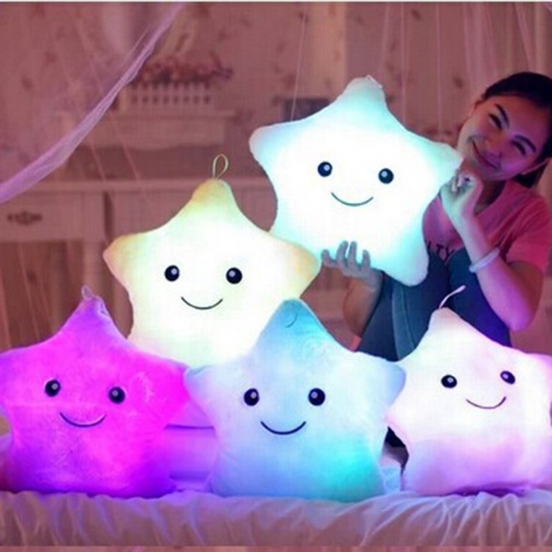 LED Star Plush Pillow