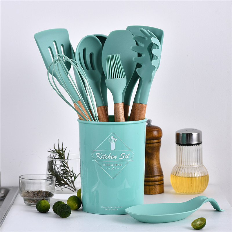 12PCS Silicone Kitchenware Cooking Utensils Set