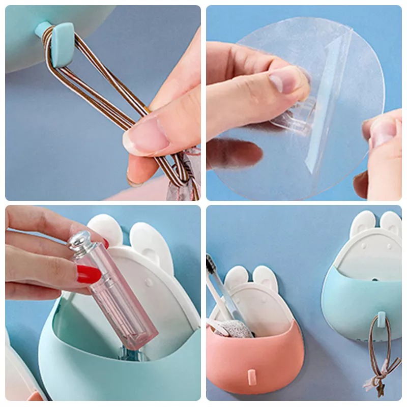 Rabbit Shape Wall Mounted Storage Shelf