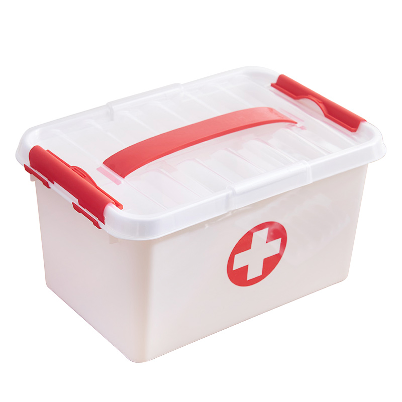 First Aid Kit Box Home Medicine Storage Box Plastic Pill Case Large Capacity Medical Organizer Makeup Cosmetic Container