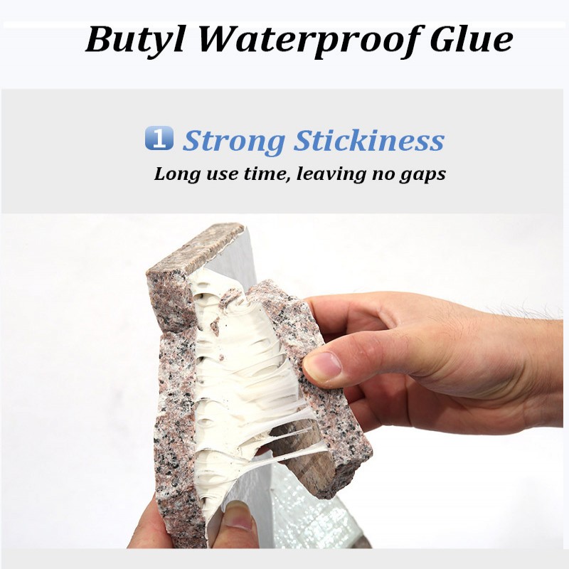 Leakproof Aluminum Foil Butyl Rubber Waterproof Tape