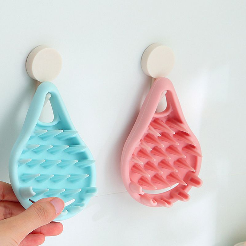 Silicone Shampoo Massage Brush Clean Scalp