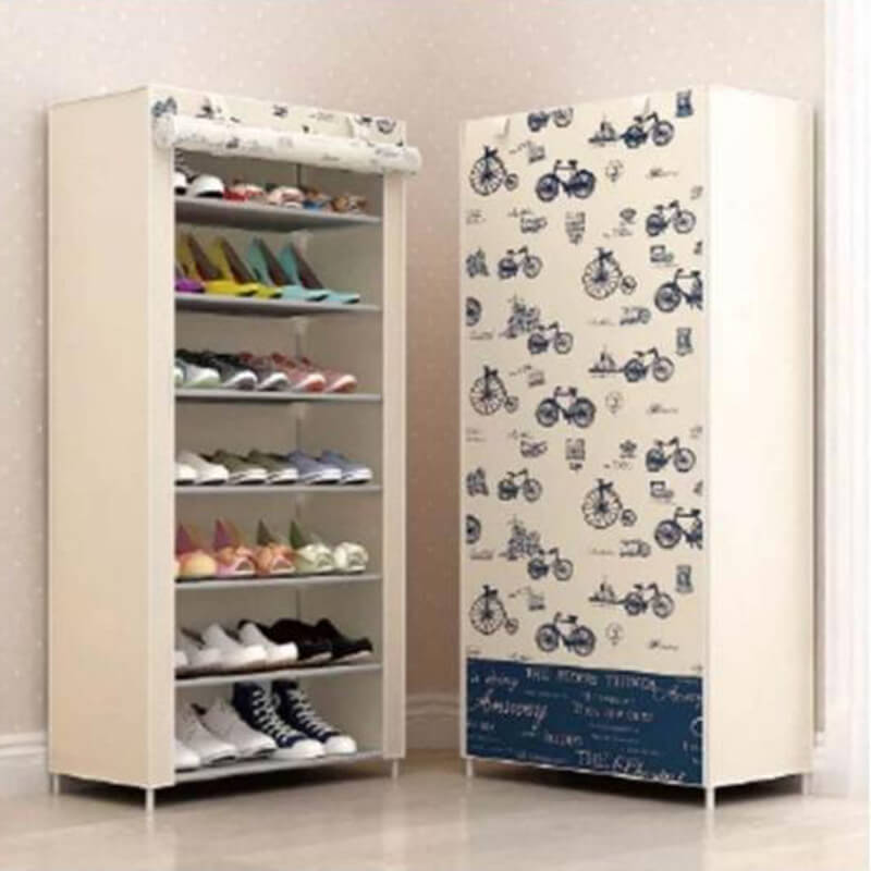 Printed Shoe Organizer Rack 7 Layer