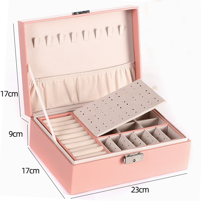 Multi-Function Travel Jewelry Box Necklace Earring Ring Gift Box Storage