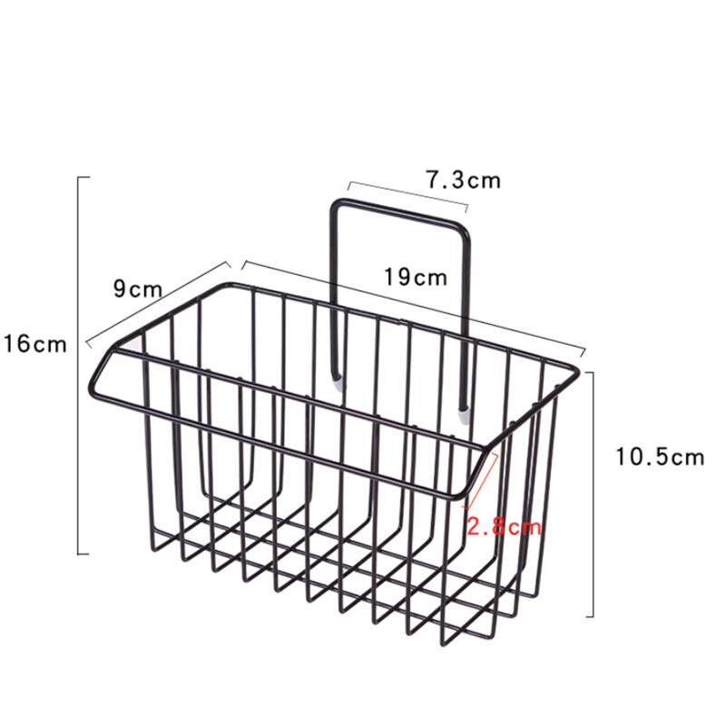 Iron Wall Mounted Hanging Hand Sanitizer Bottle Basket Towel Cosmetics Storage Rack Bathroom Organizer