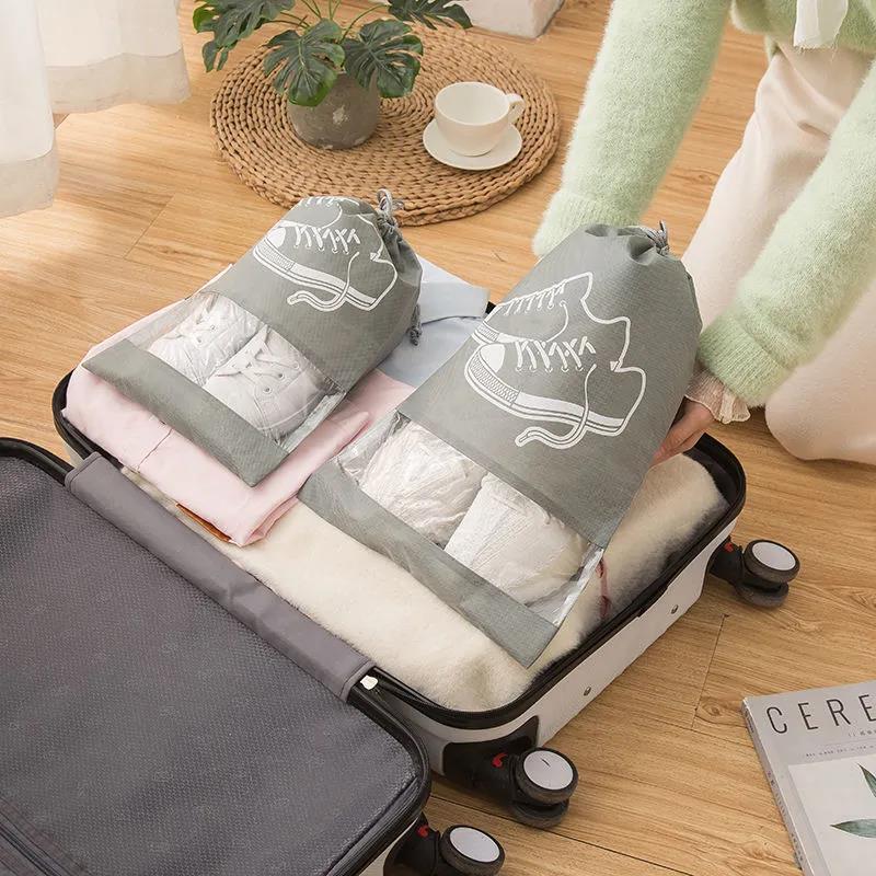 Travel Portable Waterproof & Dustproof Shoe Storage Bag Organize