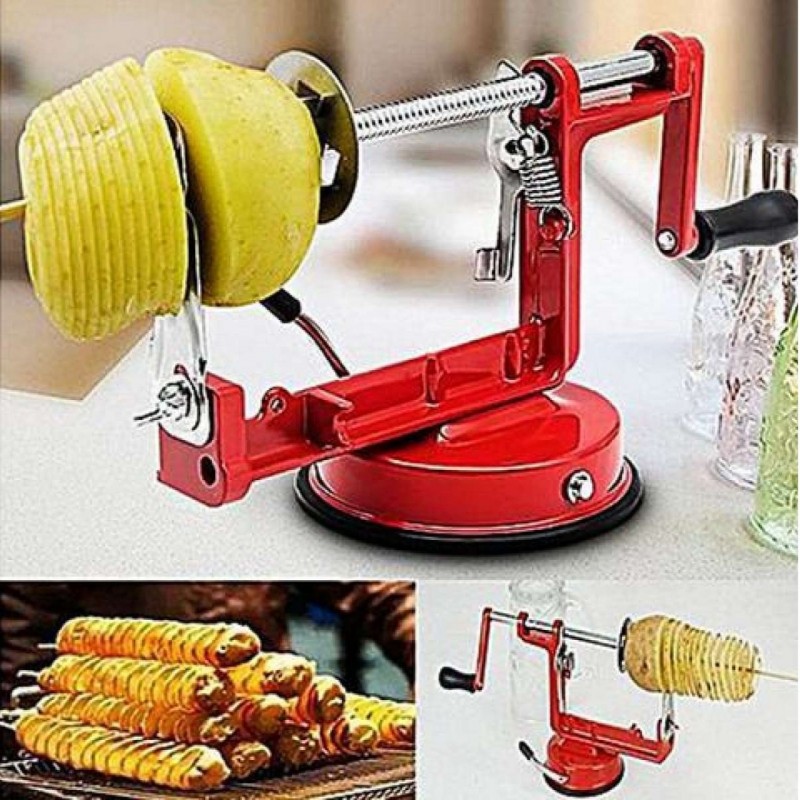 Potato Spiral Cutter Chips Carrot Cucumber Vegetable Fruit Slicer