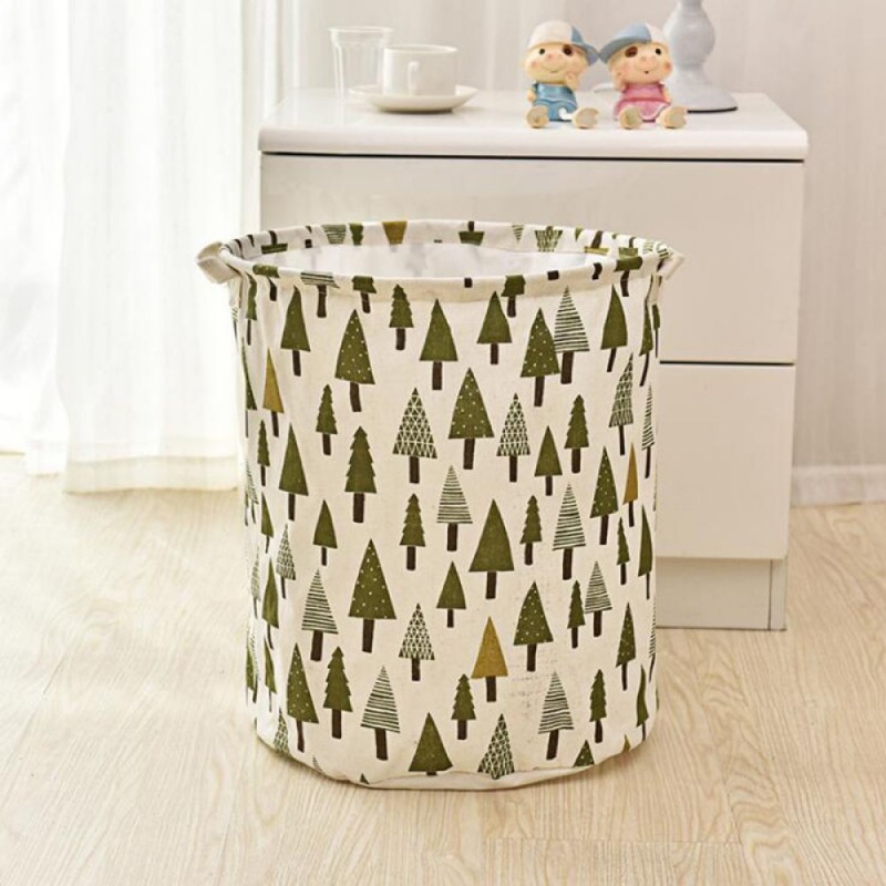 Foldable Laundry Storage Basket with Handles for Dirty Clothes & Toys Organizer