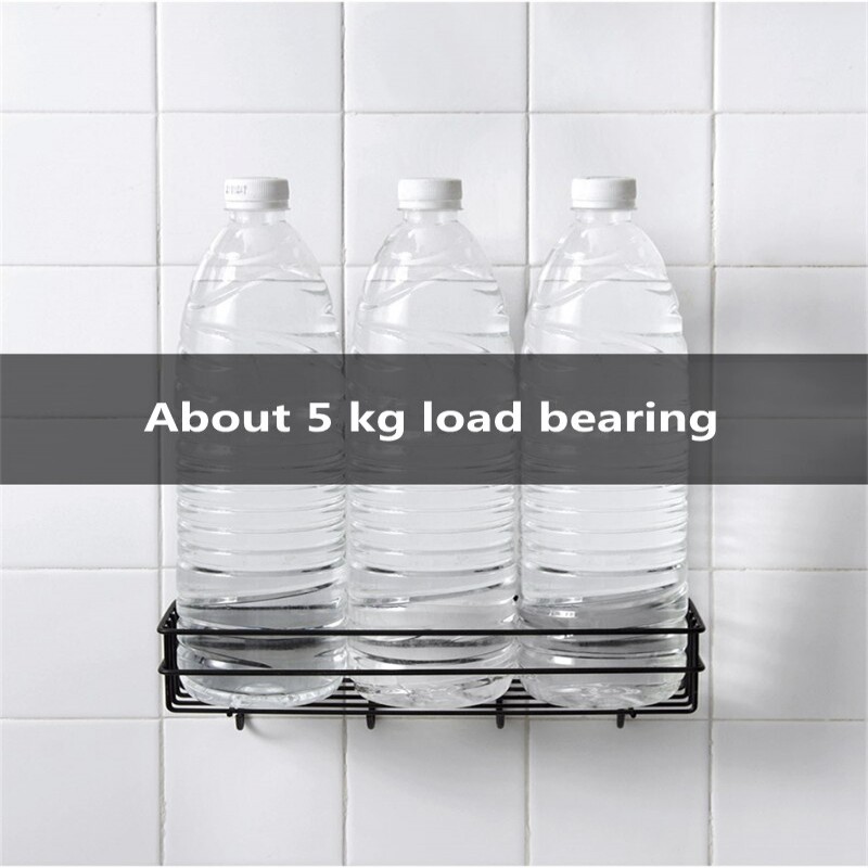 Wall Mounted Bathroom Shelf Shower Hanging Basket Shampoo Holder