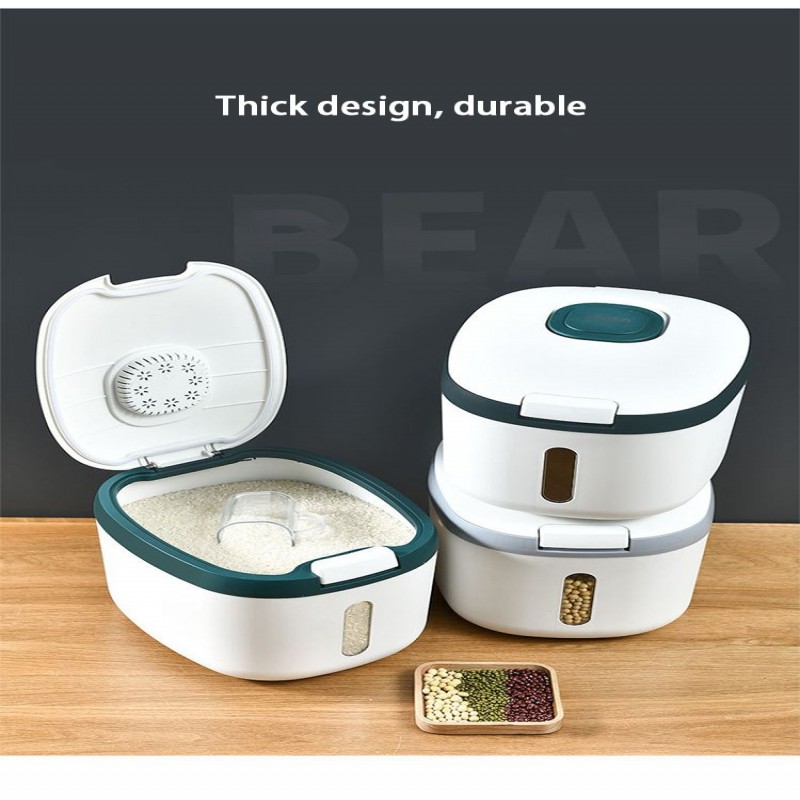 5 KG Kitchen Rice Storage Box Nano Insert Proof Moisture Proof Food Rice Container Bucket For Kitchen