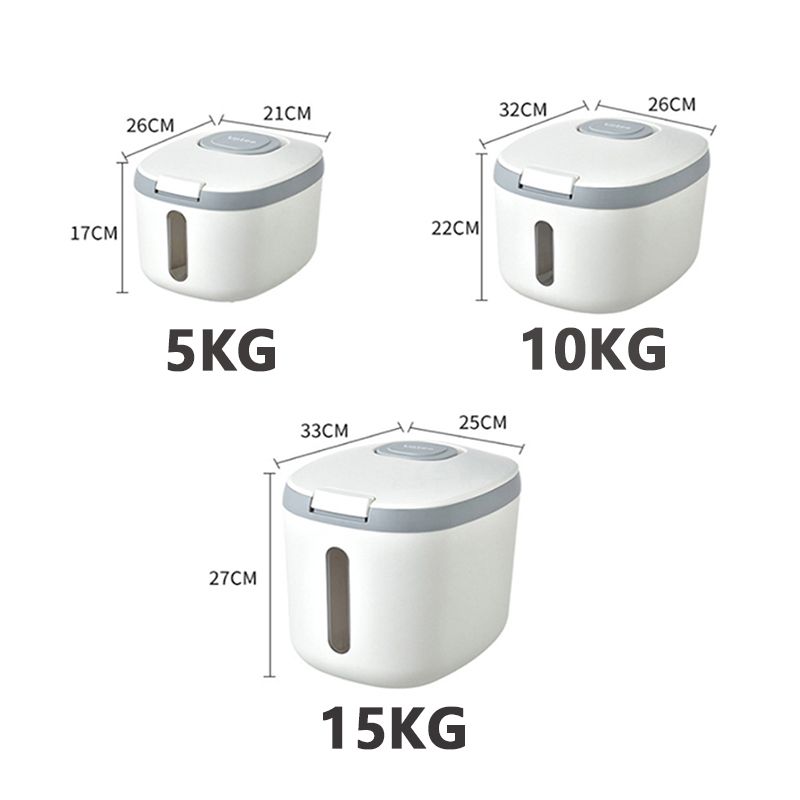5 KG Kitchen Rice Storage Box Nano Insert Proof Moisture Proof Food Rice Container Bucket For Kitchen