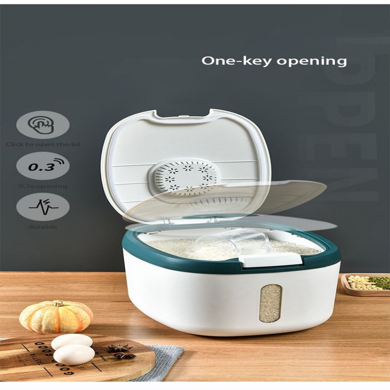 5 KG Kitchen Rice Storage Box Nano Insert Proof Moisture Proof Food Rice Container Bucket For Kitchen