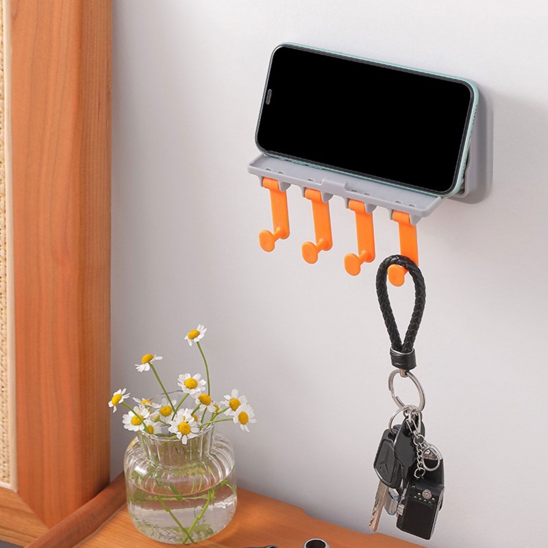 Multifunctional Bathroom Rack Hook Foldable Adhesive Storage Rack