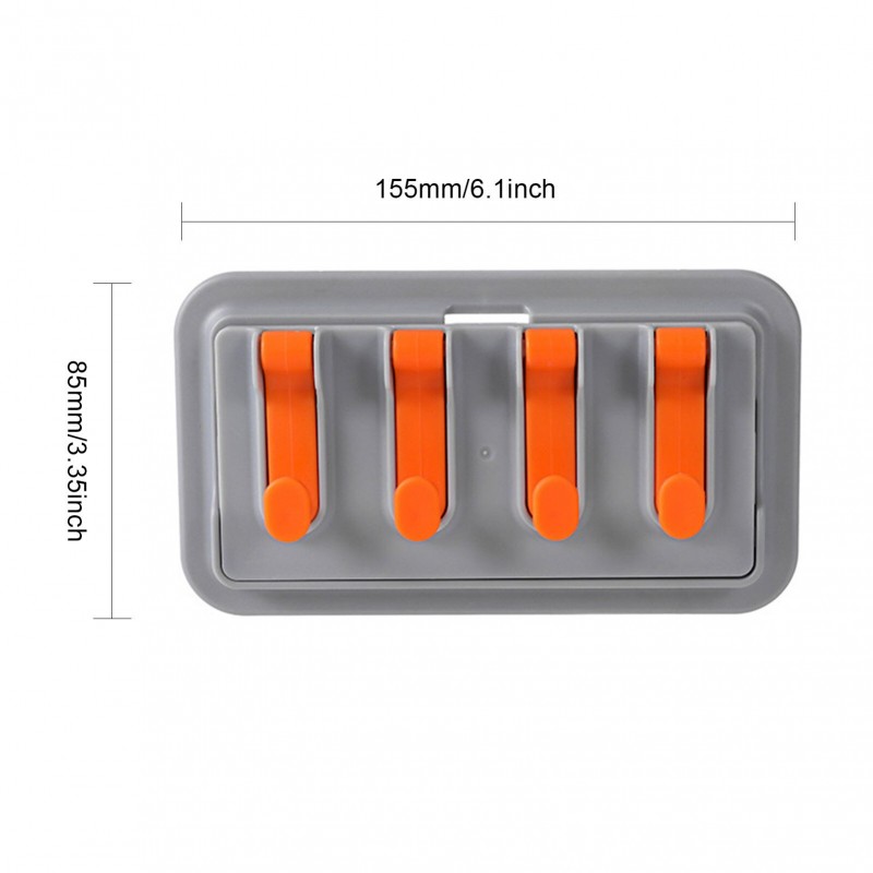 Multifunctional Bathroom Rack Hook Foldable Adhesive Storage Rack