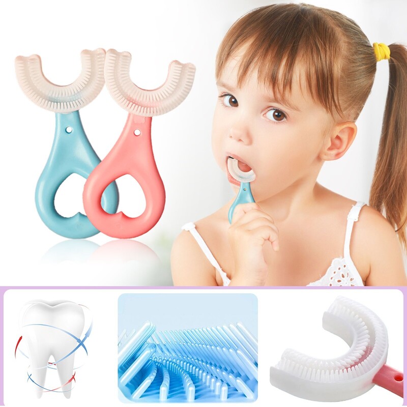 Silicone U Shaped Toothbrush for Kids