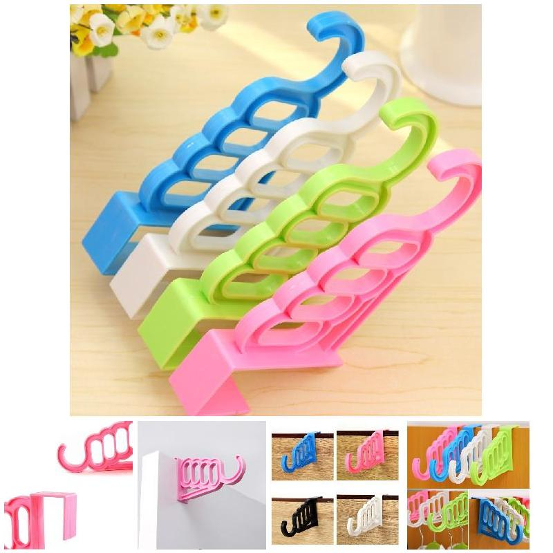Pack of 2 Over The Door 5 Hole 1 Hook Hanger
