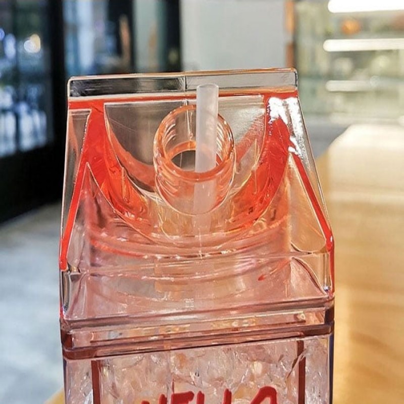 400ml Summer Straw Fashion Ice Fruit Water Bottle