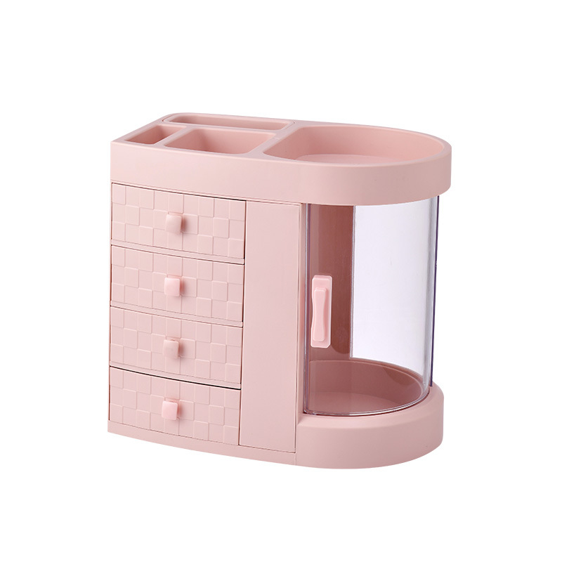Desktop Organizer Transparent Storage Box Makeup Organizer Clear Cosmetic Drawer Beauty Box
