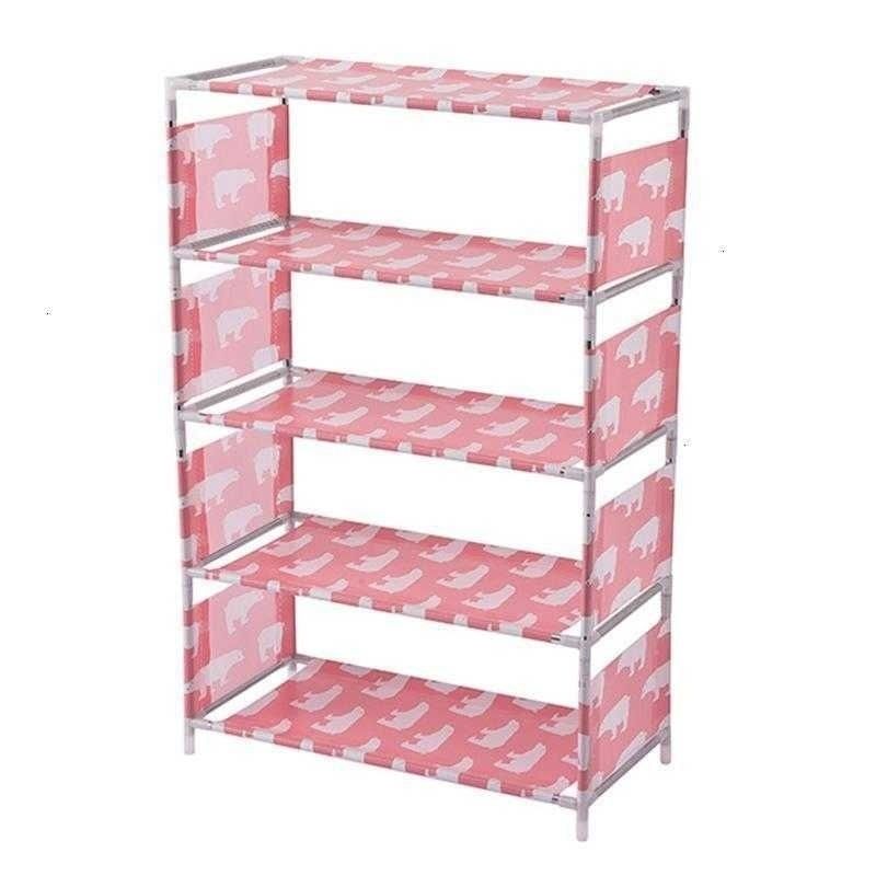 4 Layer Multi Colour Cloth Cabinet Shoe Rack