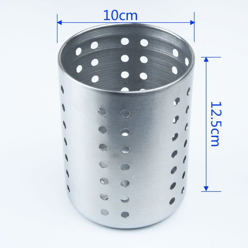 Stainless Steel Cutlery Holder Drainer Storage Spoon Chopsticks Organizer