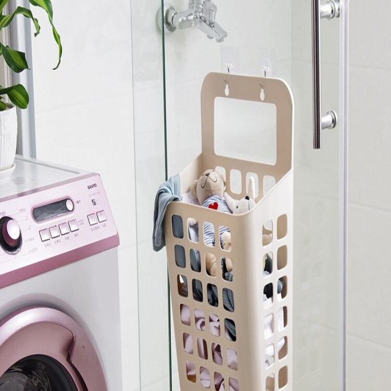 Plastic Laundry Wall-Mounted Dirty Clothes Basket