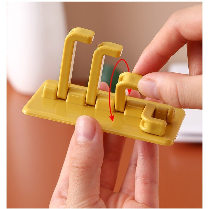 Buy wallmounted rotating hook plastic adhesive key holder wall 4 hooks