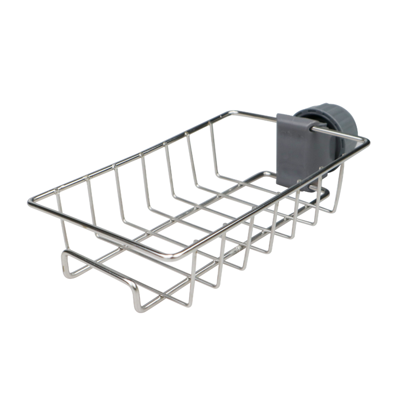 Stainless Steel Faucet Rack Kitchen Storage Shelf Sponge Dish