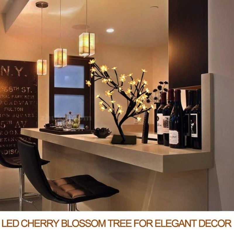LED cherry blossom flower tree Indoor table lamp