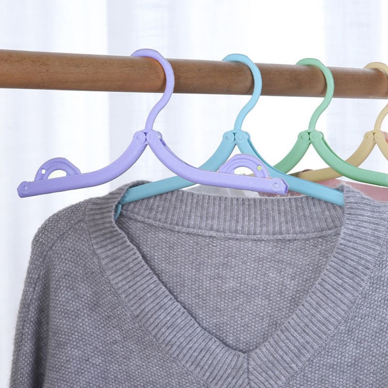 Multi Fold Travel Hanger, Portable Outdoor Non-Slip Hanger For Clothes
