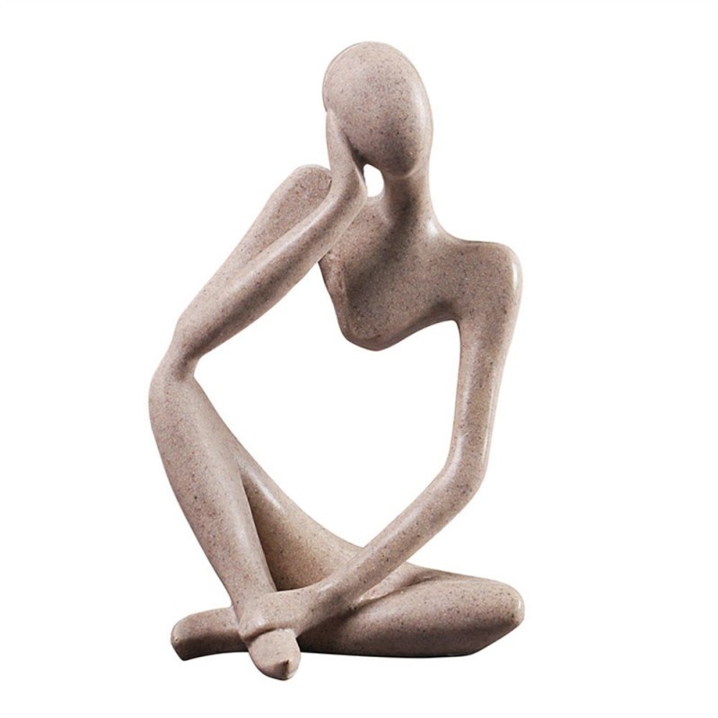 European Thinking Figurine Resin Sculpture Statue For Decor