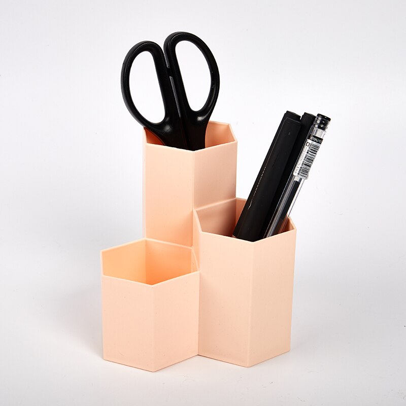 1 pcs 3 Lattices Cosmetic Make-up Brush Holder