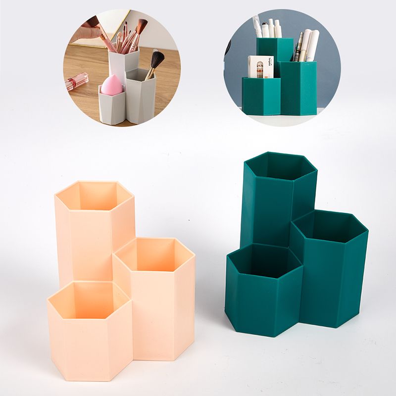 1 pcs 3 Lattices Cosmetic Make-up Brush Holder