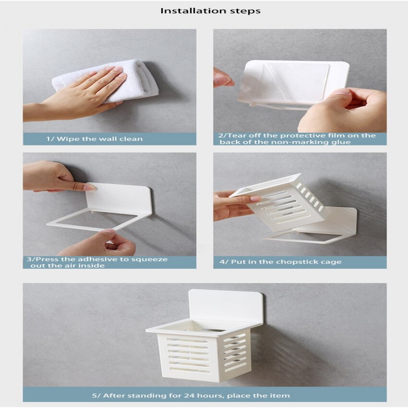 Wall Mounted Kitchen Utensil Storage Holder