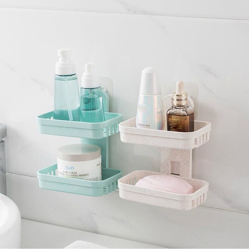 Wall-mounted Double-deck Soap Dish