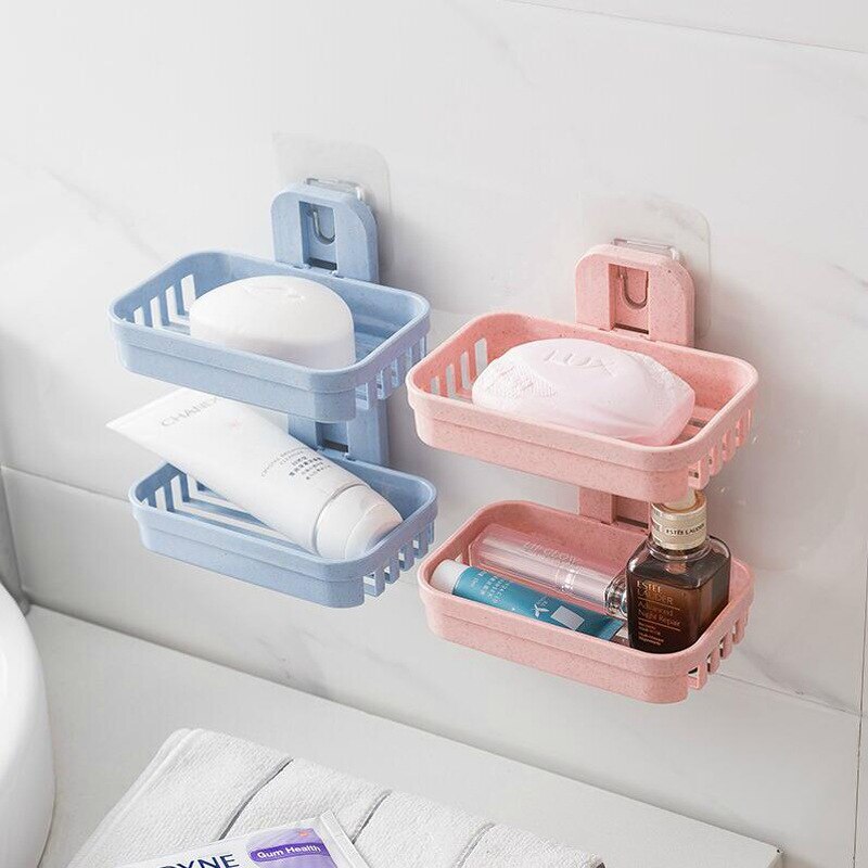 Wall-mounted Double-deck Soap Dish