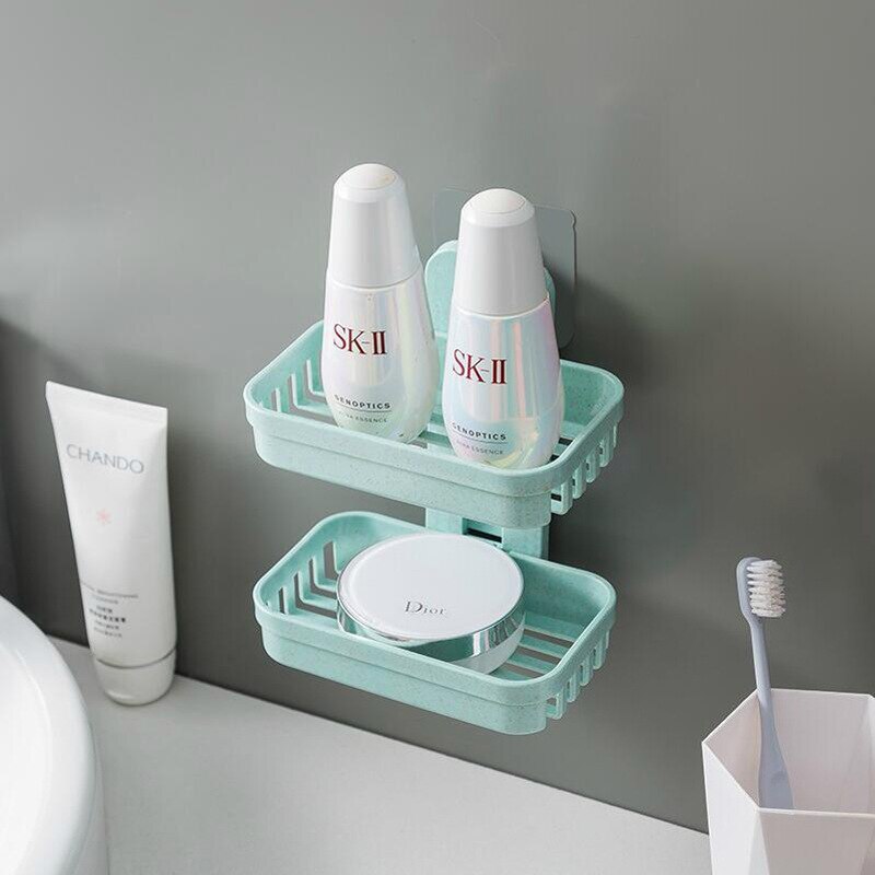 Wall-mounted Double-deck Soap Dish