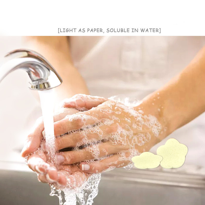 Portable hand wash soap paper for travel