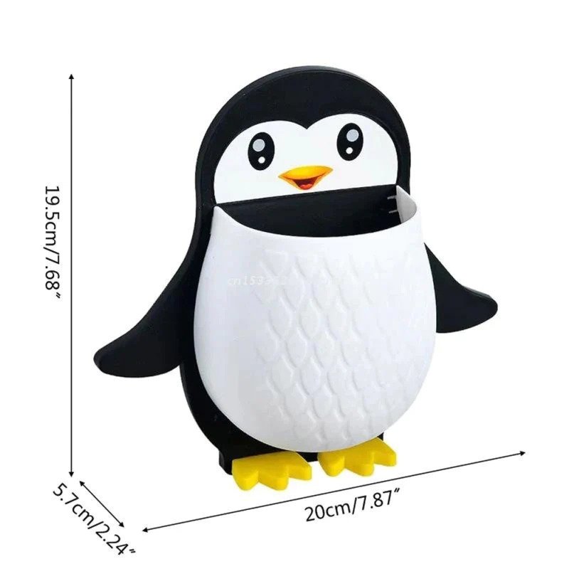Wall Mounted Cute Penguin Storage Holder