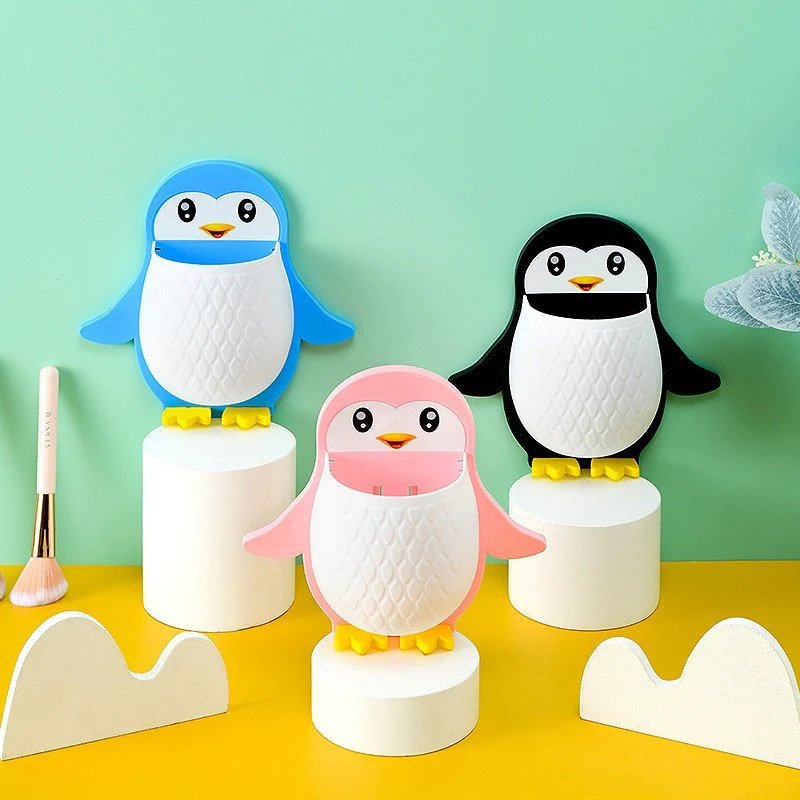 Wall Mounted Cute Penguin Storage Holder