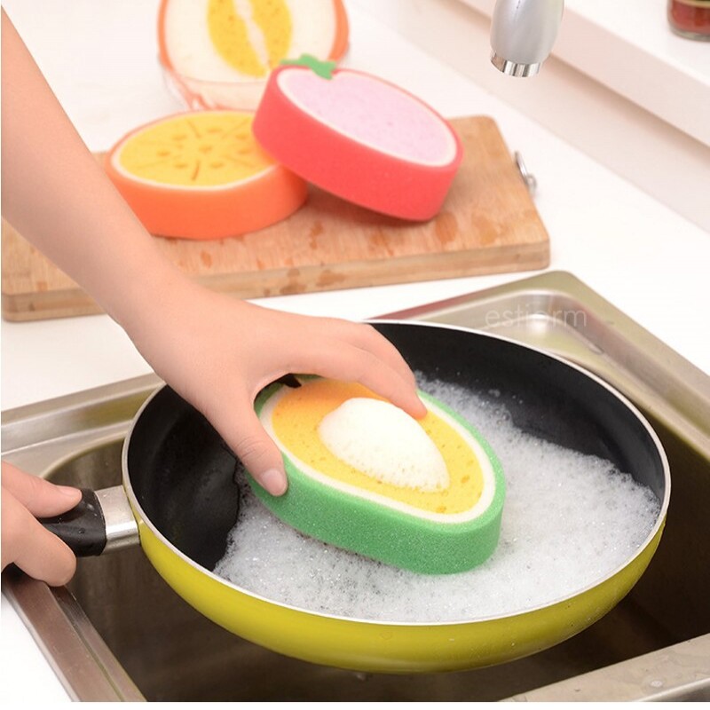 Fruite Style Dish Washing Sponge