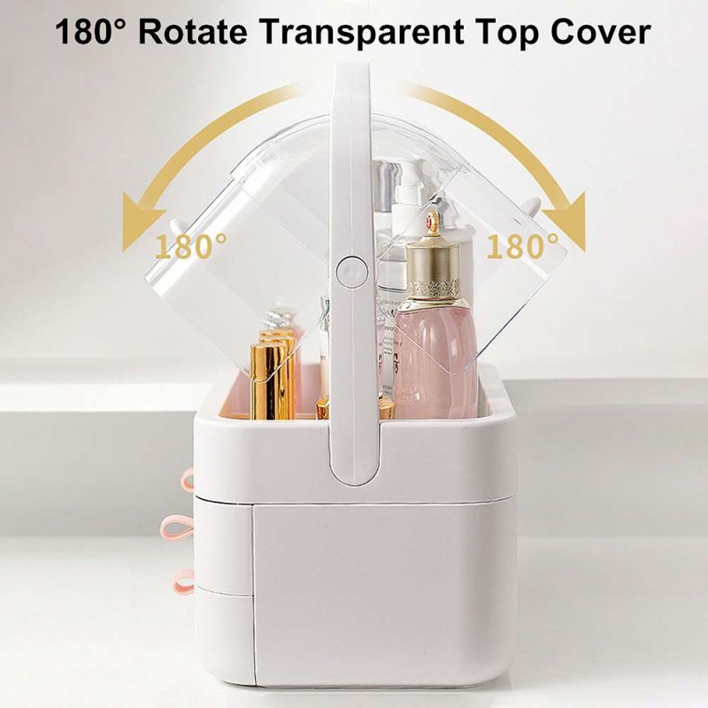 Desktop Tier Makeup Organizer Large Capacity Cosmetic Storage Box