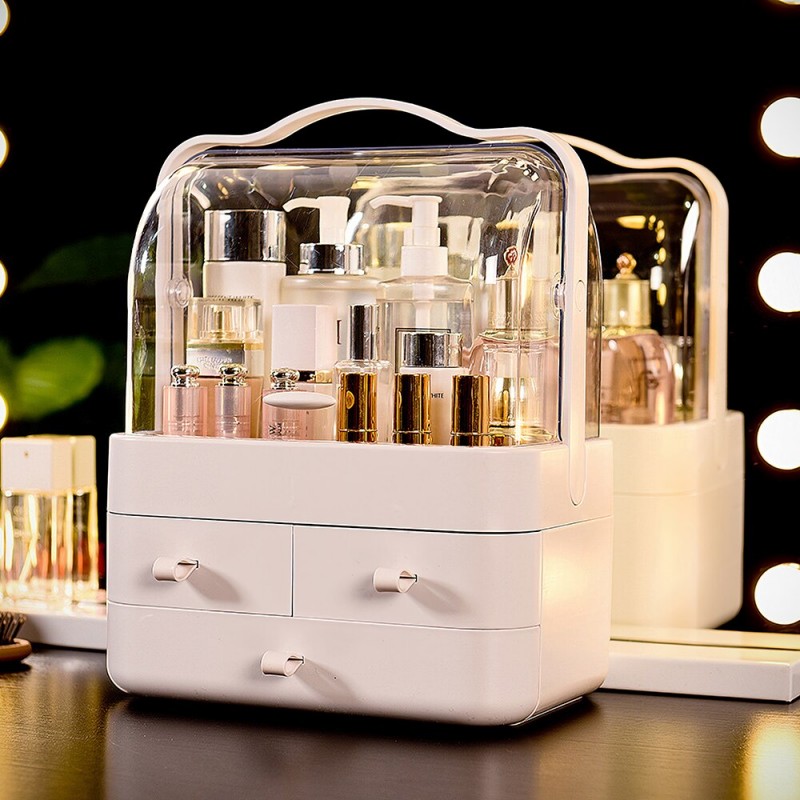Desktop Tier Makeup Organizer Large Capacity Cosmetic Storage Box