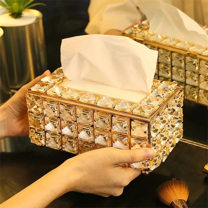 Dimond Crystal Beads Tissue Box