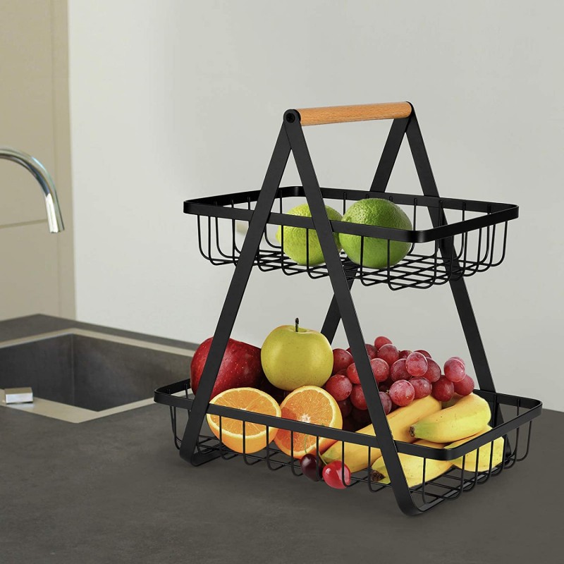 2-Tier Fruit & Vegetable Basket Storage
