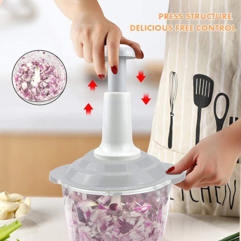 Manual Press Vegetable Chopper