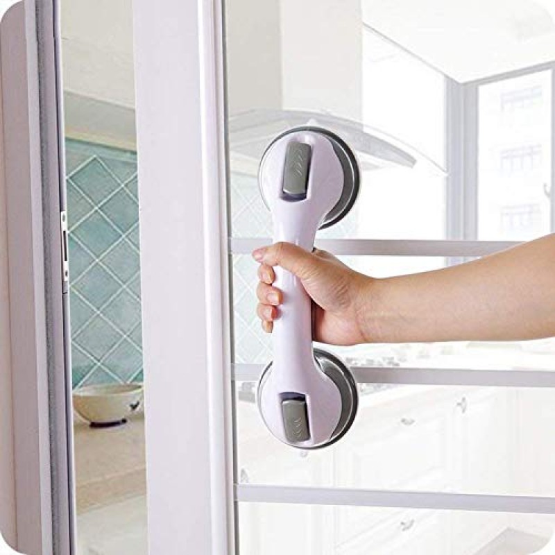 Safety Grab Non-slip Suction Cup Handle Bathroom Grip Shower Grab Bar Glass Door Handle